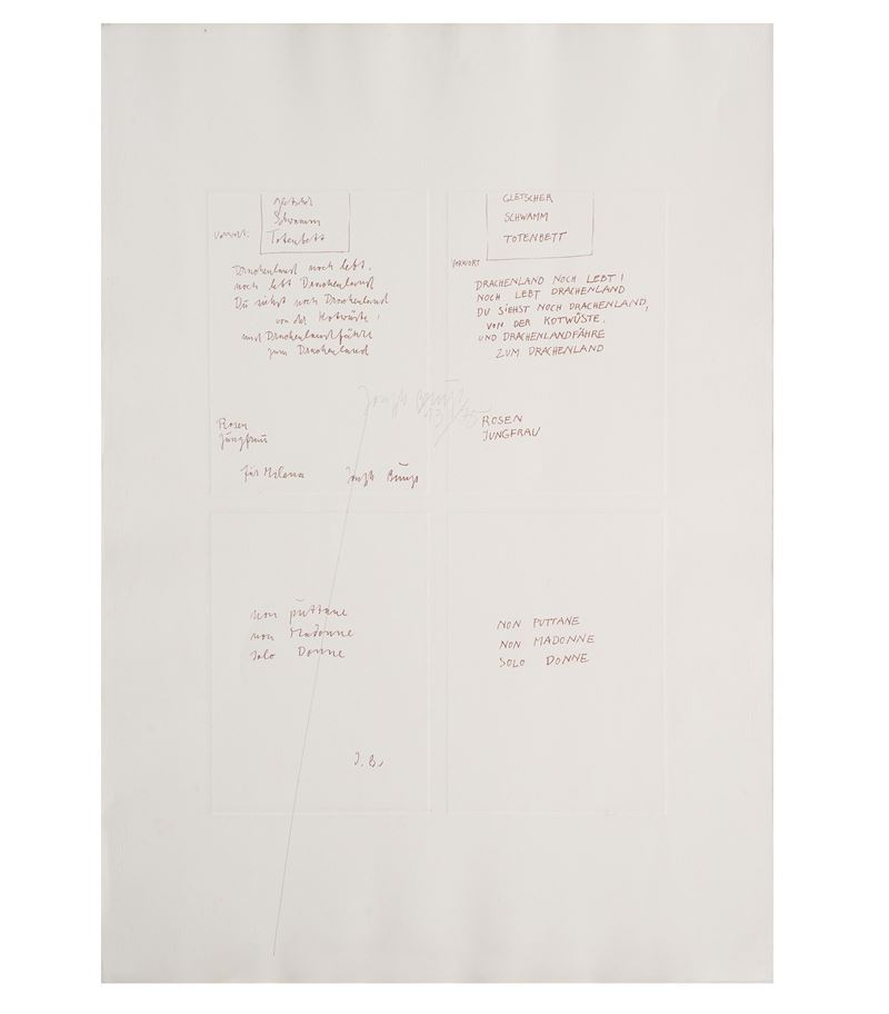 Joseph Beuys - Non Puttane Non Madonne Solo Donne