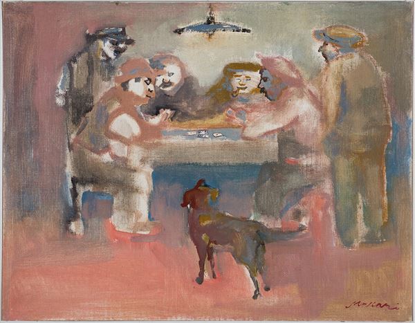 Mino Maccari - Giocatori di carte