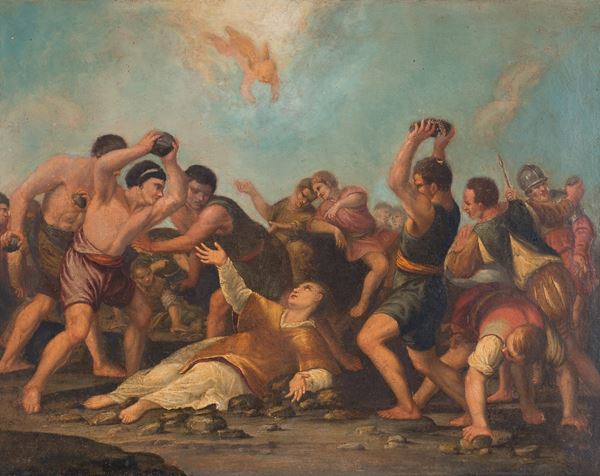 Scuola italiana - Martirio di Santo Stefano