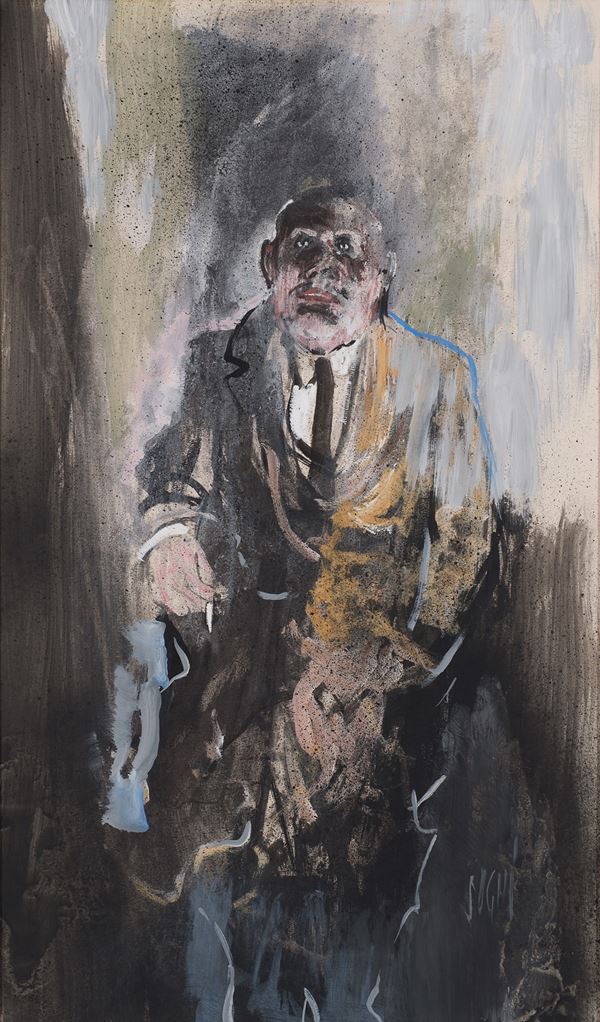 Alberto Sughi - Senza titolo (Il fumatore)