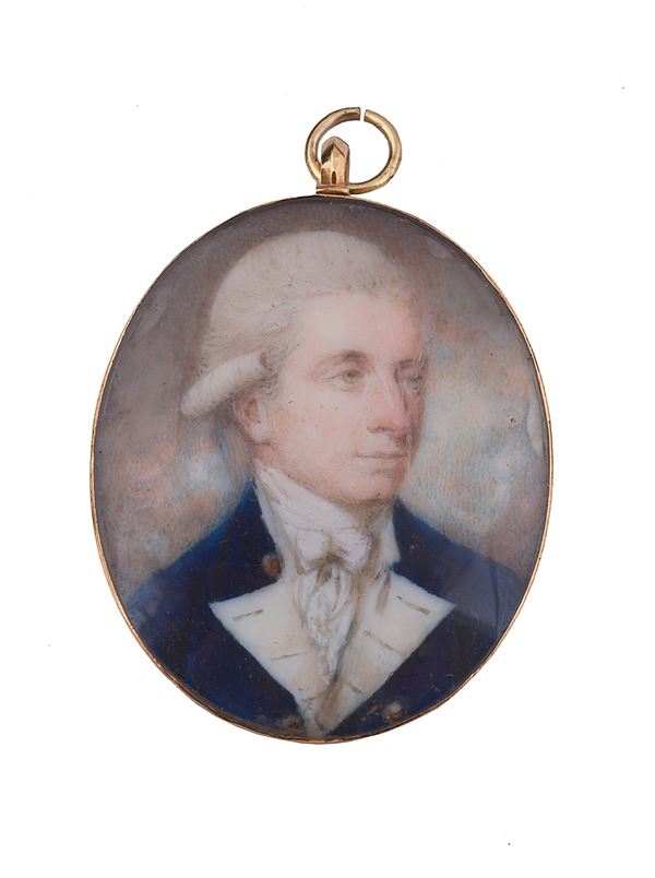 Miniaturista inglese, XIX secolo - Ritratto di lord Horatio Nelson