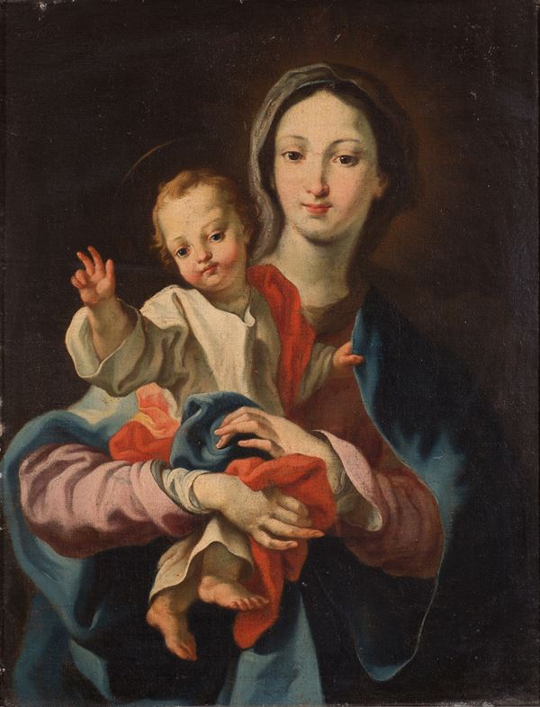 attribuito a Domenico Mondo - Madonna con bambino