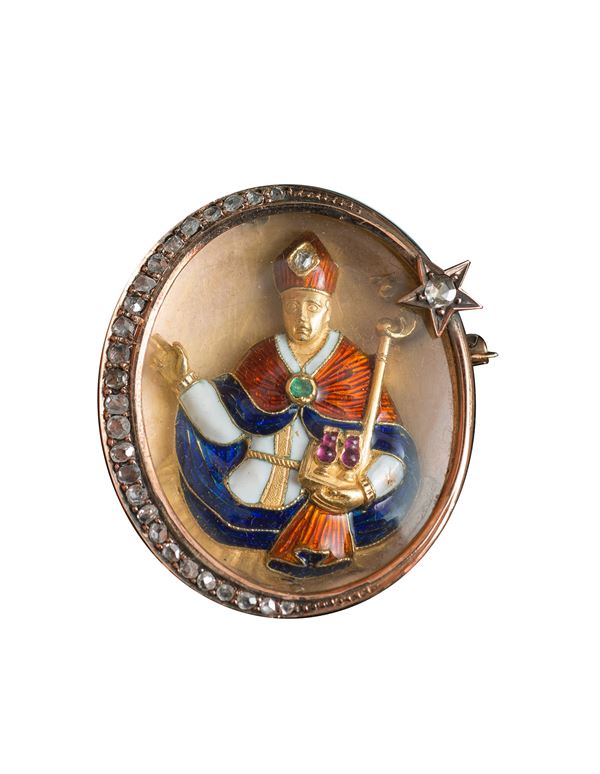 Manifattura napoletana, XIX secolo - San Gennaro