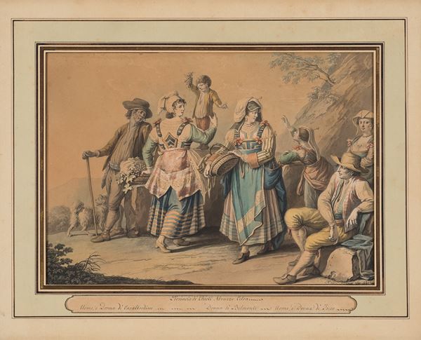 Saverio  Della Gatta - Costumi abruzzesi