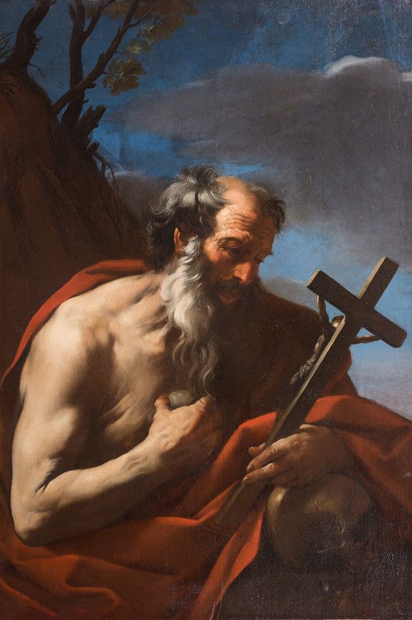 Scuola romana, met&#224; XVII secolo - San Girolamo