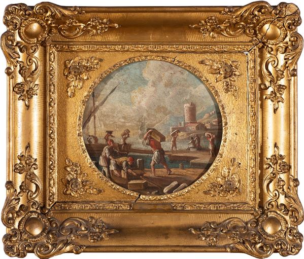 Gennaro Greco, detto il Mascacotta - Veduta di porto