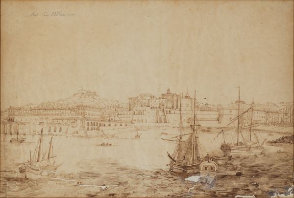 Dormice  Anton Sminck Van Pitloo (Arnhem 1790 - Napoli 1837) - Veduta di Napoli