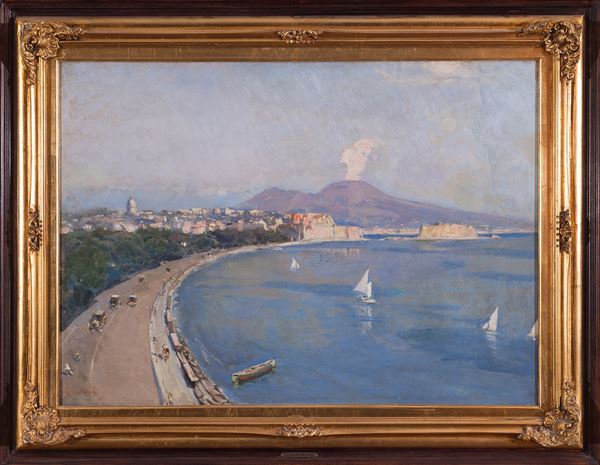 Gennaro  Villani (Napoli, 1885 - 1948) - Veduta di Napoli