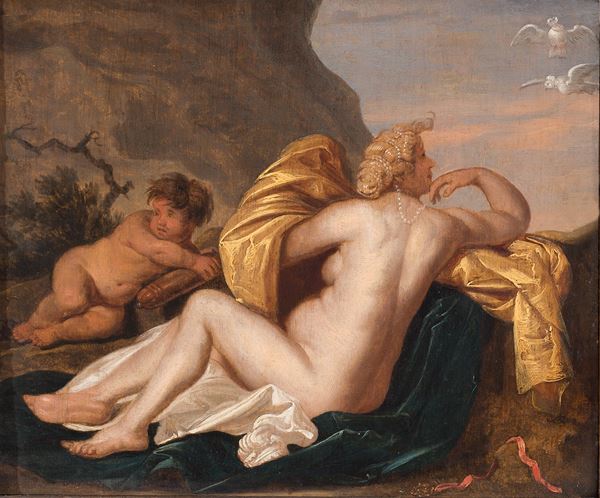 Jacob Gerritsz Cuyp o Kuyp - Venere e adone
