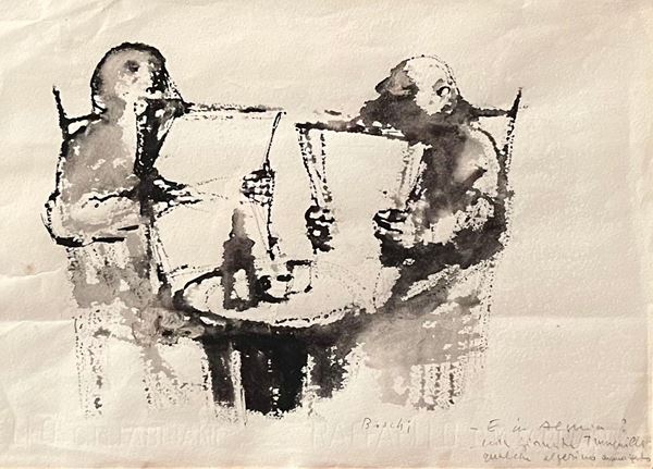 Dino  Boschi : Untitled  - Ink on Fabriano paper - Auction Modern and Contemporary Art - Blindarte Casa d'Aste