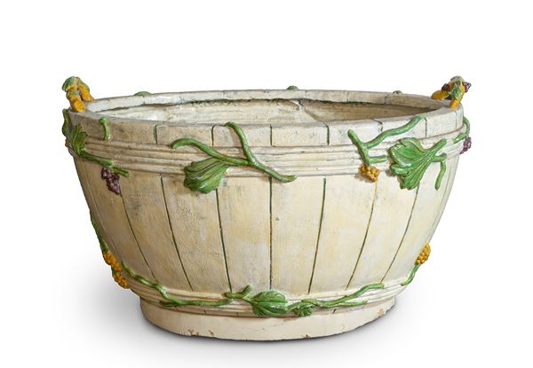 Teatro San Carlo: Fiberglass tub with polychrome reliefs ("Il Socrate Immaginario")