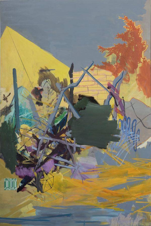Andreas Hildebrandt : Mansfeld  (2008)  - Oil and mixed media on canvas - Auction + Contemporary Art - Blindarte Casa d'Aste