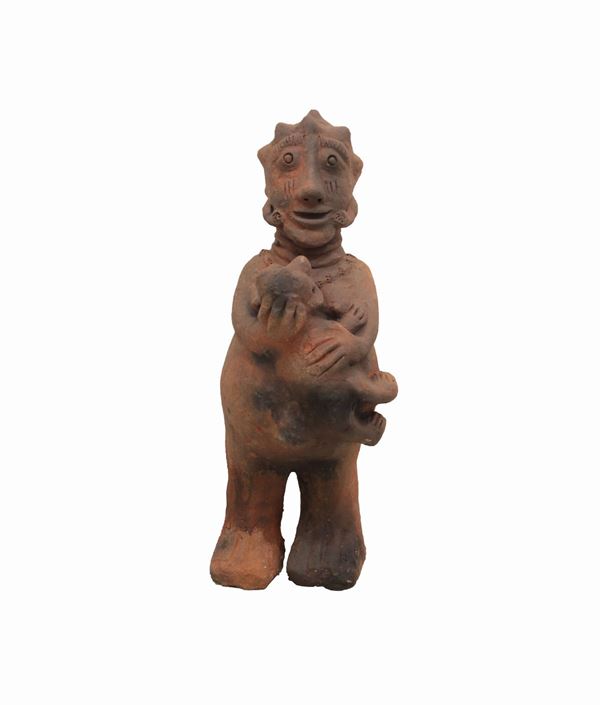 Seni Awa Camara : Maternité  (2009)  - Scultura in terracotta - Asta Arte Moderna e Contemporanea - Blindarte Casa d'Aste