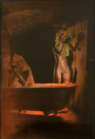 Il bagno - Foto virata