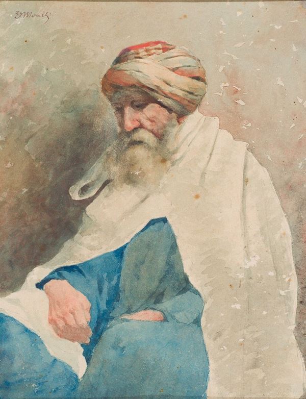 Domenico Morelli (Napoli 1826 - 1901) - Arabo