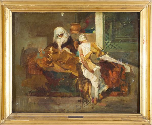 attribuito a Mariano Fortuny - Mercato arabo
