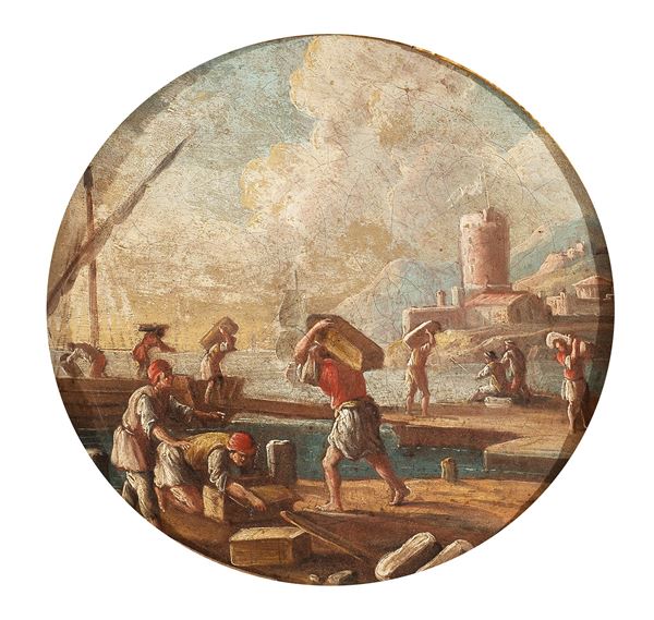 Gennaro Greco, detto il Mascacotta - Veduta di porto