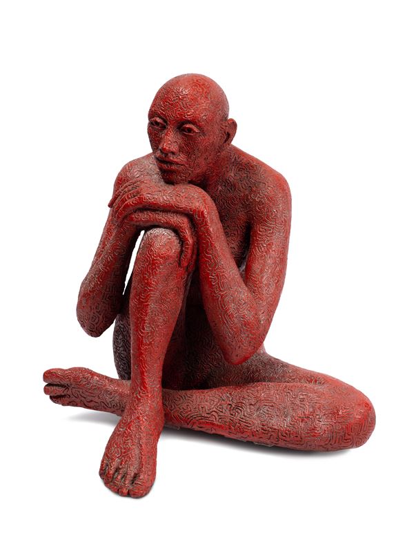 Rabarama : Chi-ama  (1999)  - Painted and engraved bronze - Auction Asta 109 - Arte Moderna e Contemporanea - Blindarte Casa d'Aste