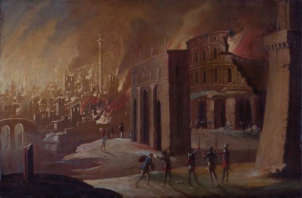 cerchia di Fran&#231;ois  de Nom&#232;, detto Mons&#249; Desiderio - Assedio di Roma