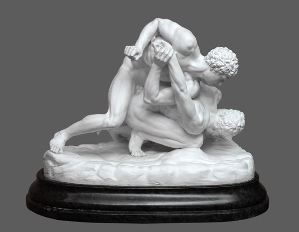 Manifattura Ginori, XIX secolo - Grande gruppo scultoreo in biscuit