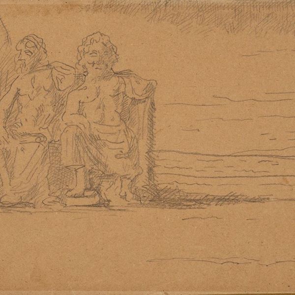 Giorgio de Chirico - Filosofi e tempio
