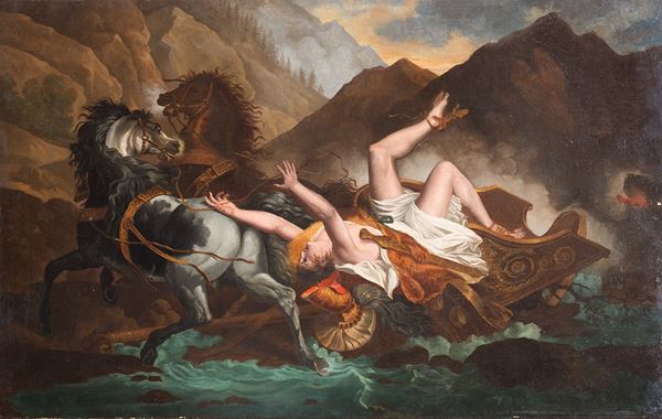 Scuola neoclassica tedesca - Fetonte che guida il Carro del Sole