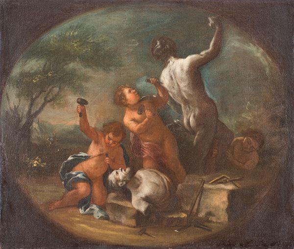attribuito a Nicola Viso - Allegoria della scultura