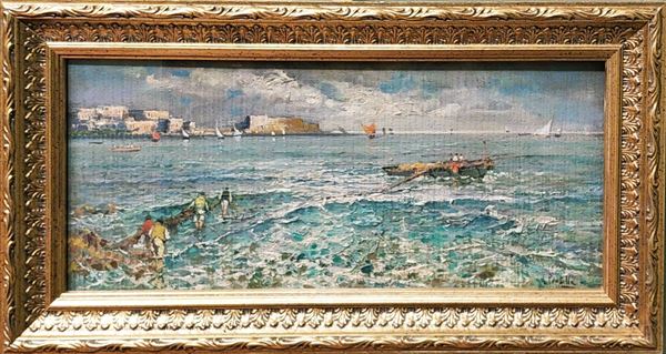 Attilio  Pratella (Lugo, 1856 - Napoli, 1949) - Via Caracciolo