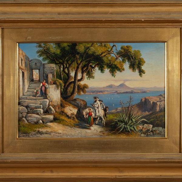 Consalvo Carelli (Napoli, 1818  - 1900) - Ischia