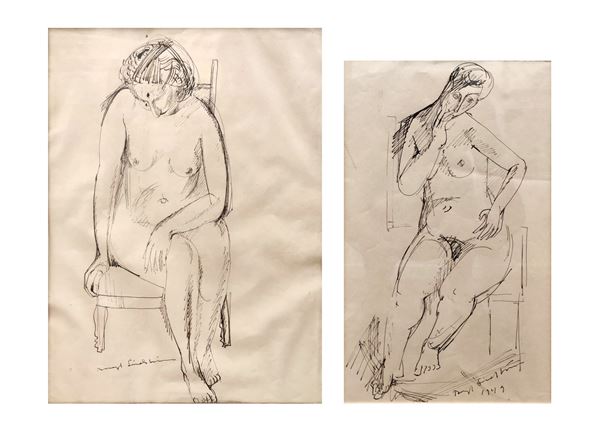 Bengt  Lindstr&#246;m - Single lot composed of n.2 artworks