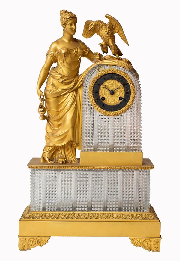 Manifattura francese, fine XIX secolo - Orologio da tavolo 