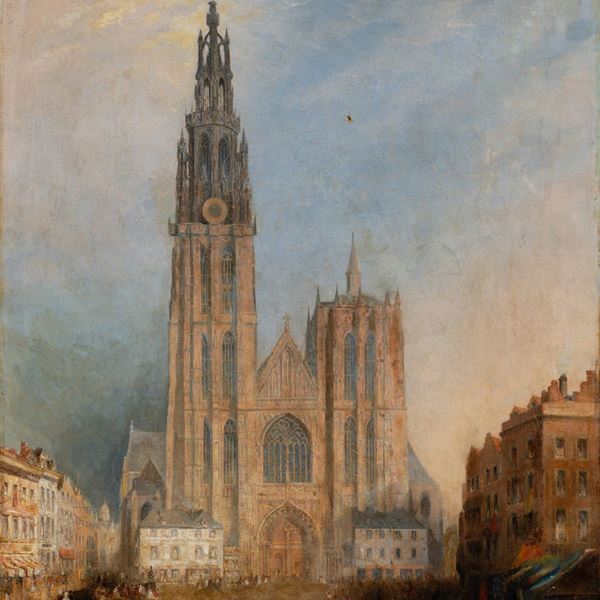 David Roberts (Stockbridge 1796- Londra 1864) -  Antwerp Cathedral