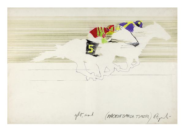 Umberto  Bignardi : Split, second (Racentomega Timer)  (1967)  - Mixed media on paper - Auction Modern and Contemporary Art - Blindarte Casa d'Aste