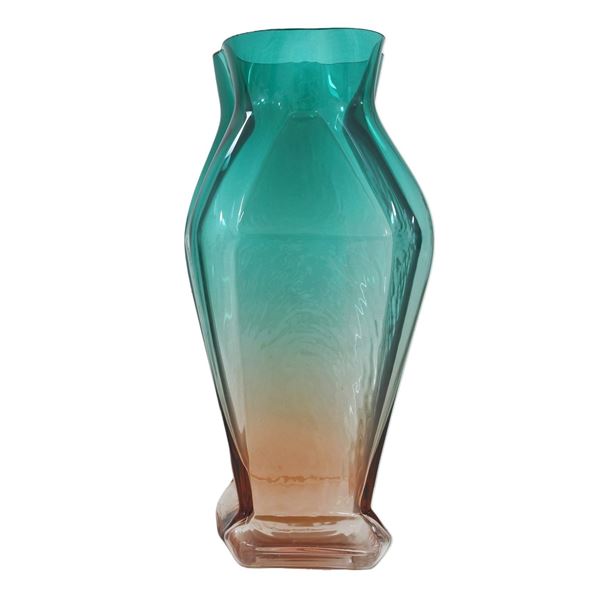 Toni Zuccheri : Golia per VeArt  (anni '70)  - Vaso in vetro - Asta GIOIELLI, OROLOGI, ARTI DECORATIVE, DESIGN E ARTE ORIENTALE - Blindarte Casa d'Aste
