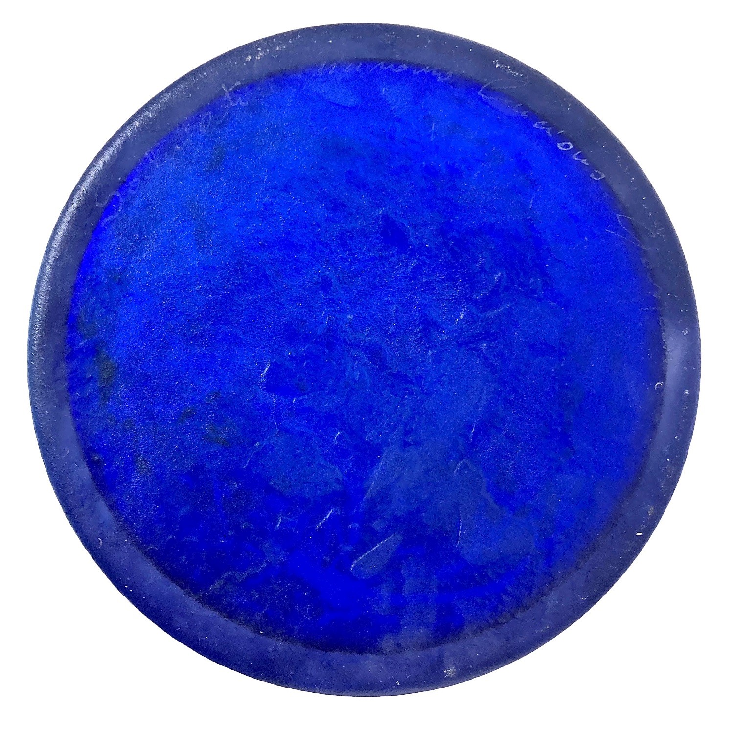 Vaso conico in vetro blu