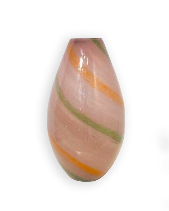 Vaso in vetro di Murano incamiciato