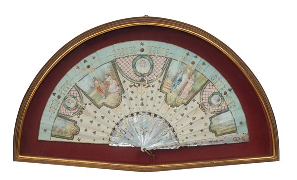 Napoli, periodo Luigi XVI : Ventaglio  - Auction Antiquariato, Dipinti antichie e del XIX secolo - Blindarte Casa d'Aste