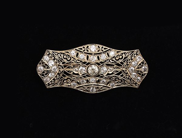 Spilla vintage di ispirazione Mode Blanche