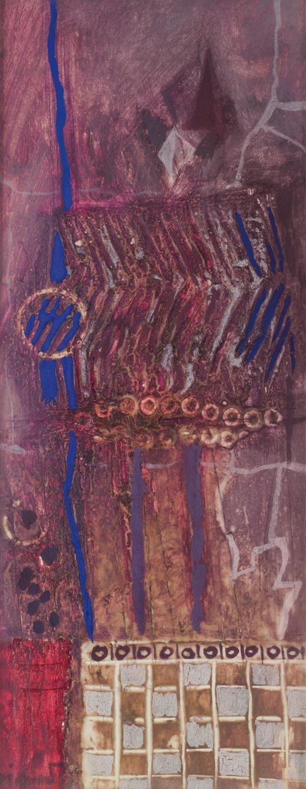 James Coignard : Guerrieri  (1972)  - Mixed media on canvas - Auction Modern and Contemporary Art - Blindarte Casa d'Aste