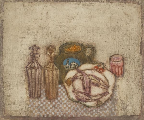 Marco Richterich : Le pot souvenir  - Mixed media on canvas -  BUY NOW - Modern and Contemporary Art - Blindarte Casa d'Aste