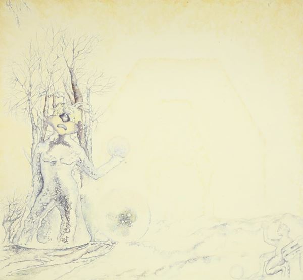 Sergia Avveduti : Estate a Crenabruck  (2004)  - Oil and mixed media on canvas -  BUY NOW - Contemporary Art + - Blindarte Casa d'Aste