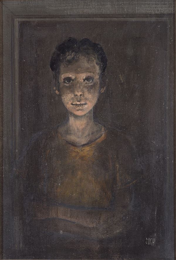 Alberto Sughi - Senza titolo (Ritratto di bambino)