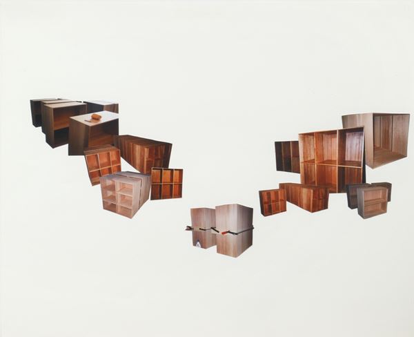 Jeppe Hein : Olafur Eliasson's office furniture  - Collage fotografico - Asta Fotografia - Blindarte Casa d'Aste