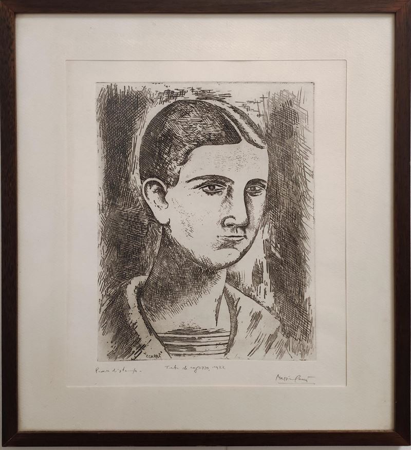 Carlo Carrà - Testa di Ragazzo