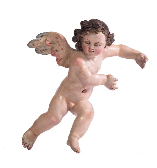 Scuola napoletana, XVIII secolo - Little putto with wings 