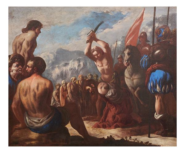 Carlo  Coppola (attivo a Napoli dal 1639 &#8211; c. 1672) - a) Il martirio di San Paolo; b) Il pagamento del tributo