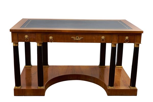 Toscana, inizi XIX secolo : Center desk, Impero  - Auction ANTIQUES, OLD AND 19TH CENTURY PAINTINGS - Blindarte Casa d'Aste