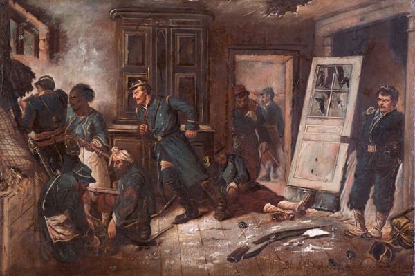 da Alphonse Marie de Neuville (Saint-Omer, 1835 - Parigi, 1885) - Le ultime cartucce