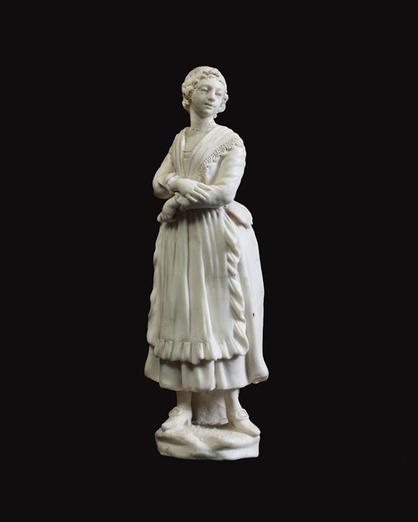 attribuito a Francesco  Celebrano (Napoli, 1729 &#8211; 1814) - Figura femminile in costume