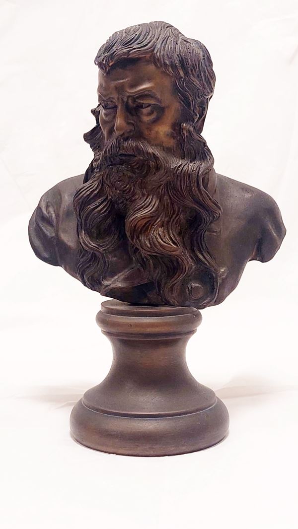 Vincenzo  Gemito (Napoli, 1852 - 1929) - Ritratto a mezzo busto del maestro Meissonier